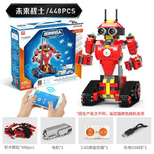 Load image into Gallery viewer, Children's science and education programmable intelligent robot dual remote education gift toy building block toy
