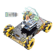 Load image into Gallery viewer, New Style Mini Arduino RC Mecanum Wheel Omni Robot Car Chassis Kit with TT Motor for Raspberry Pi Mixly Scratch Program STEM Toy
