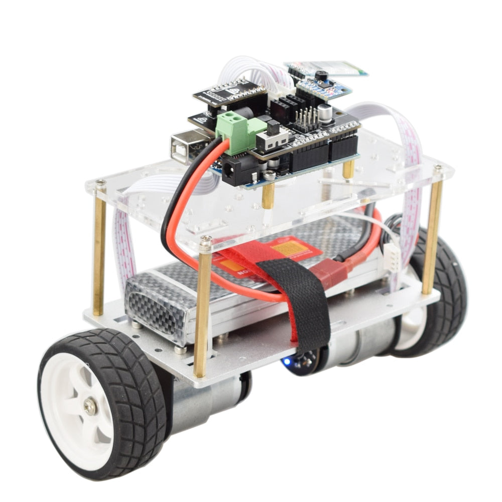 Arduino Two wheel Balancing Car Self-balancing Robot Kit with HC06 Bluetooth APP Control UNO R3 MPU6050 for DIY PID Automation