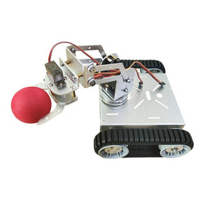 Cheapest Mobile Robot Arm with Tank Car Chassis Kit with DC Motor Servos for Arduino STM32 DIY STEM Program Toy Parts